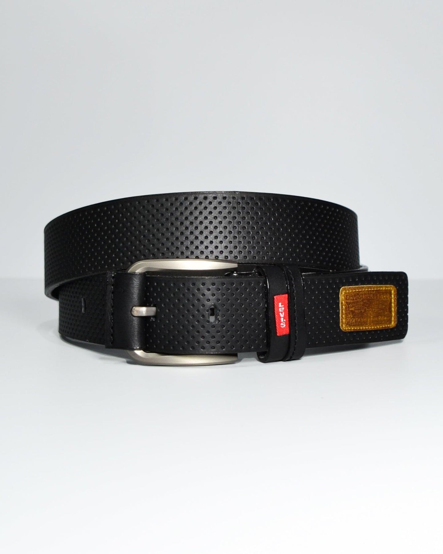Cinturón para hombre en cuero negro - Billeteras Medellín