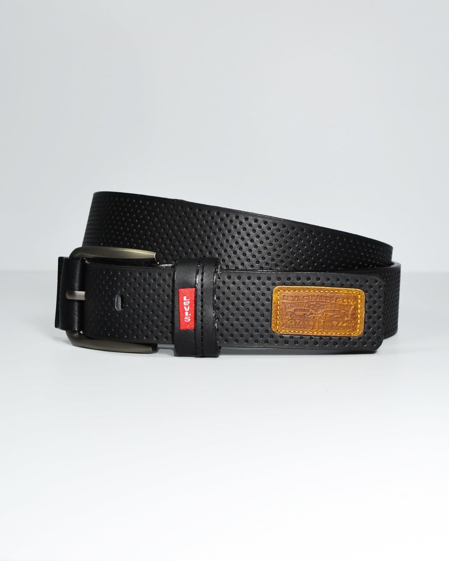 Cinturón para hombre en cuero negro - Billeteras Medellín