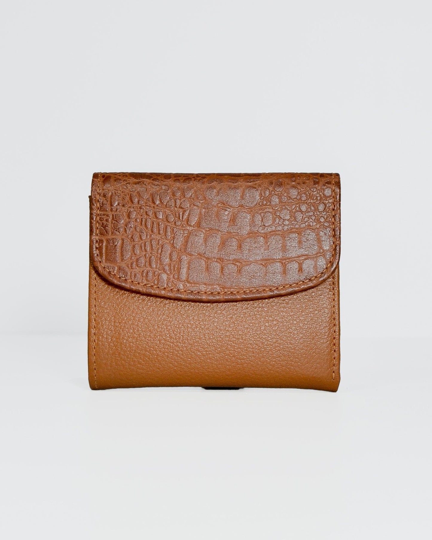 Billetera Quindío miel menta de cuero para mujer - Billeteras Medellín