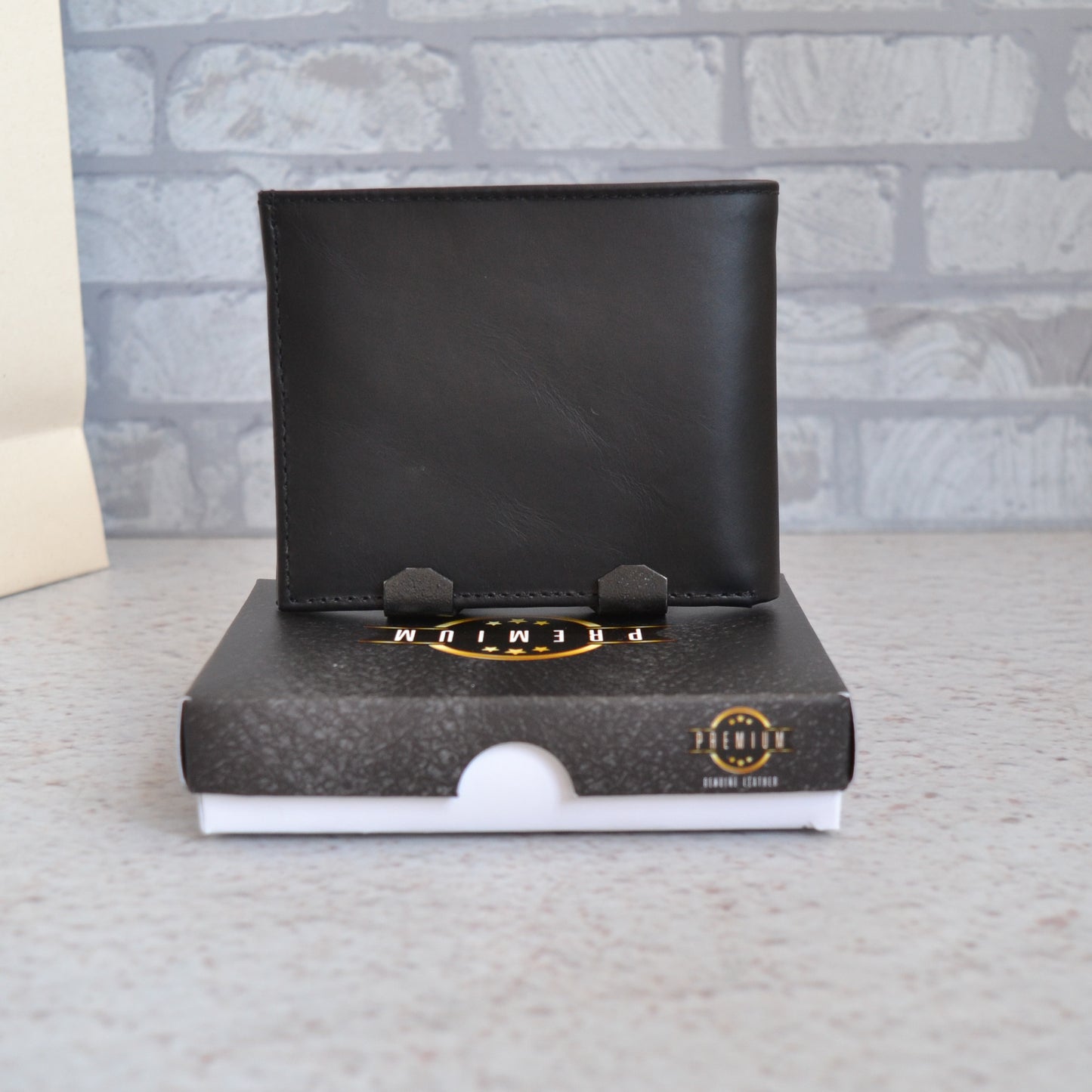 Billetera de hombre en cuero personalizada