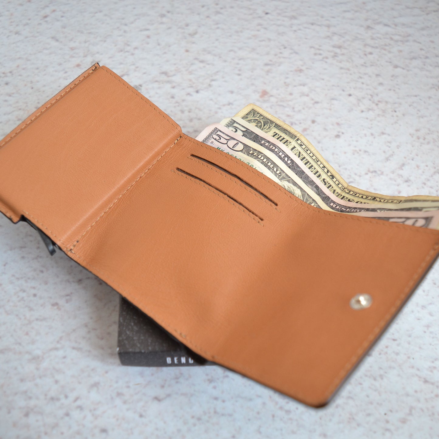 Billetera automática café T x miel
