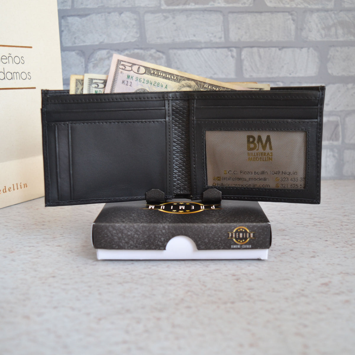 Billetera ancestral negra personalizada