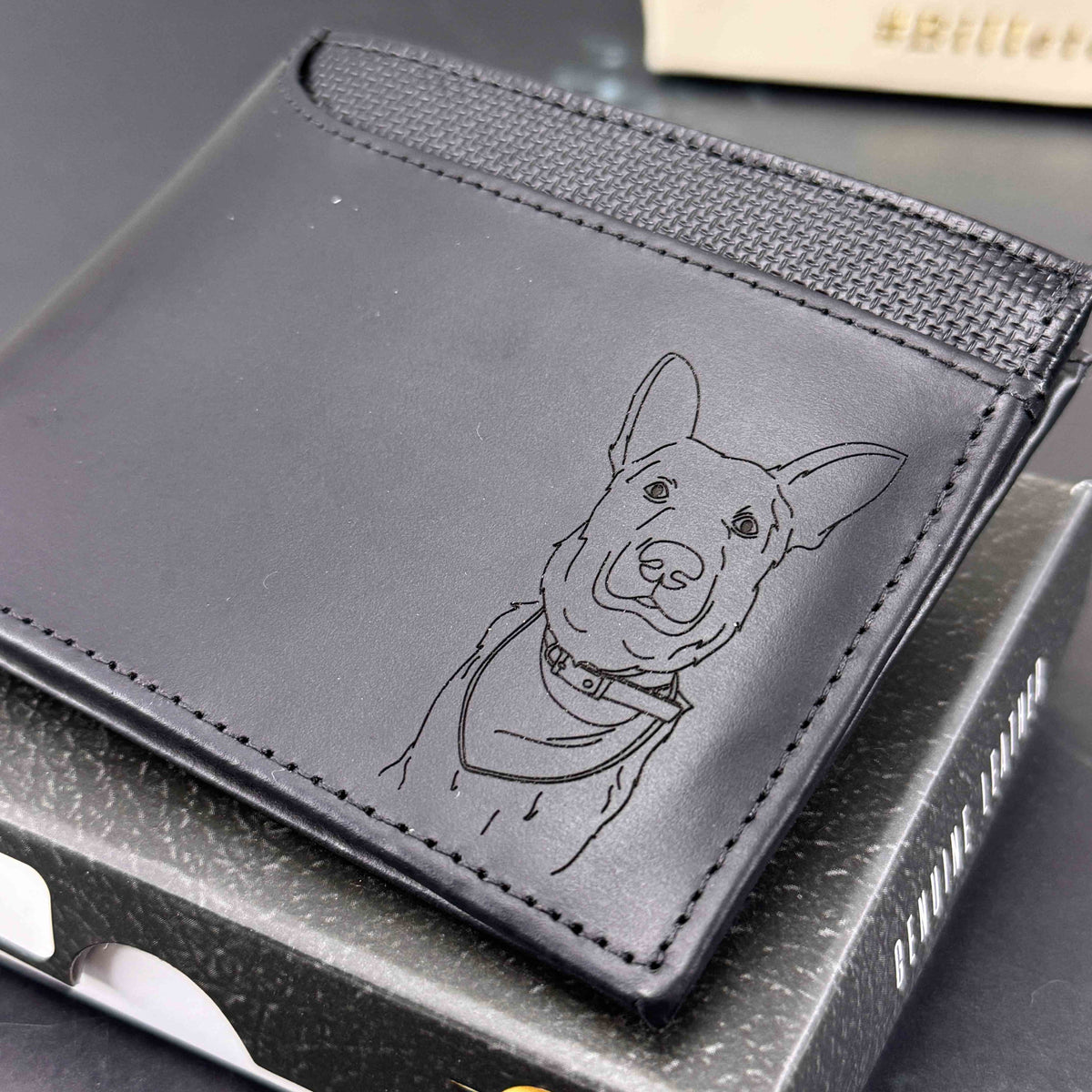 Billetera de hombre en cuero personalizada
